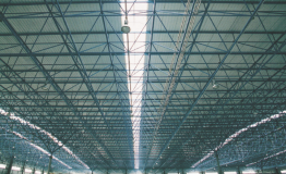 浙江傳化化學(xué)集團液洗廠房（10800m2網(wǎng)架整體吊裝）